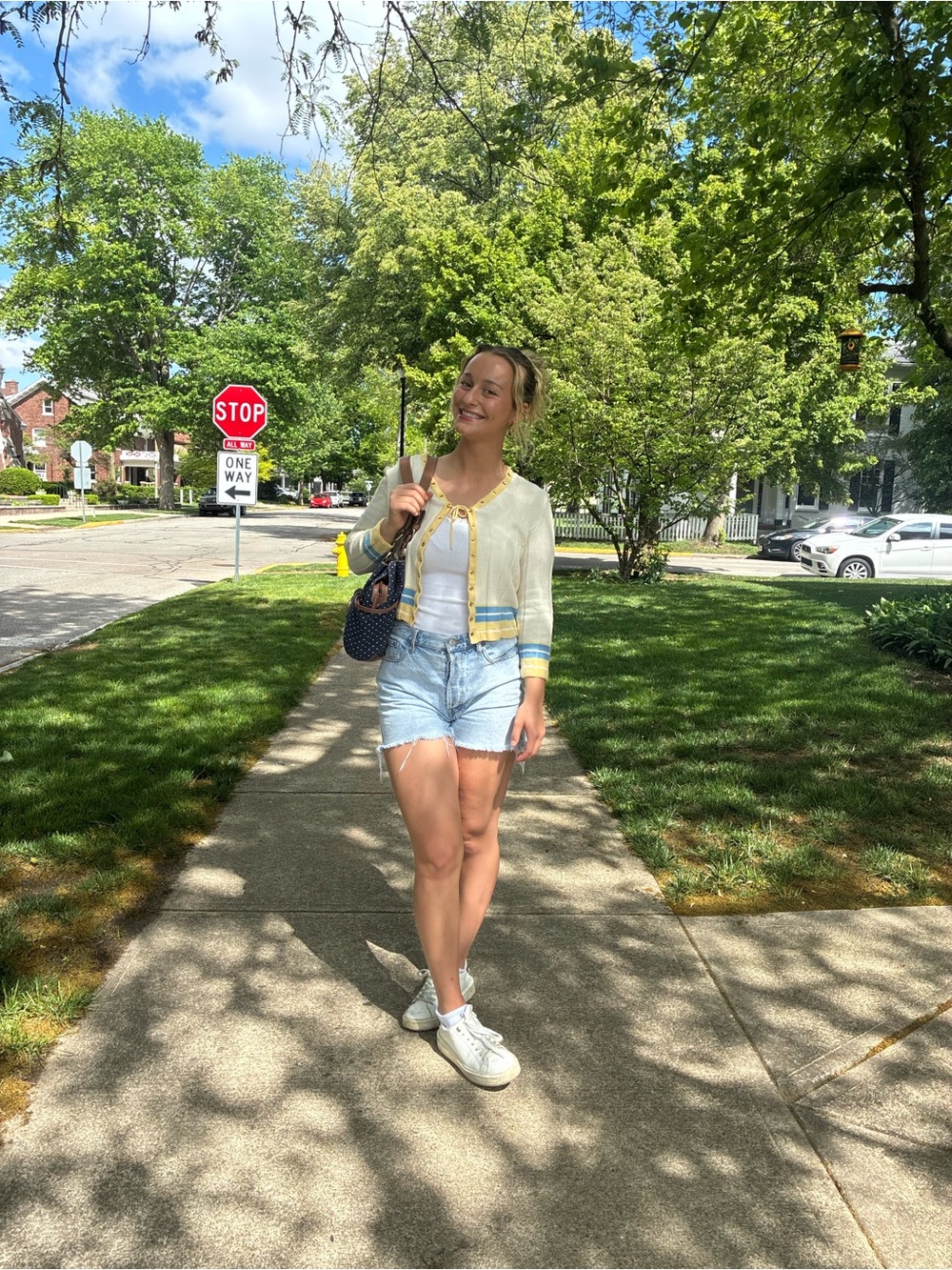 Yellow and blue  sweater